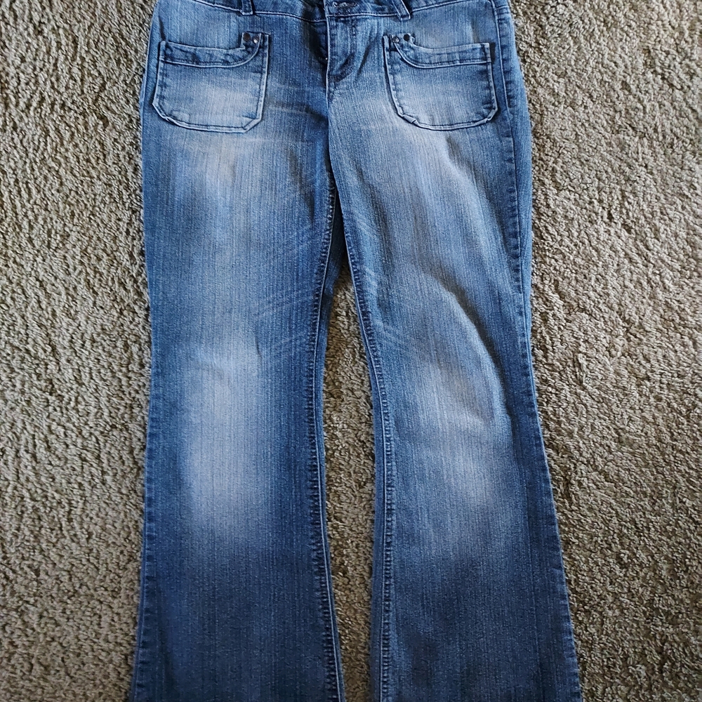 LEI Blue Flare Wide Leg Jeans